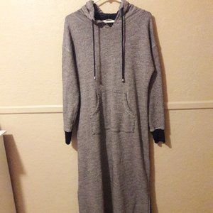 Navy Blue Hoodie Pullover Robe/Lounger